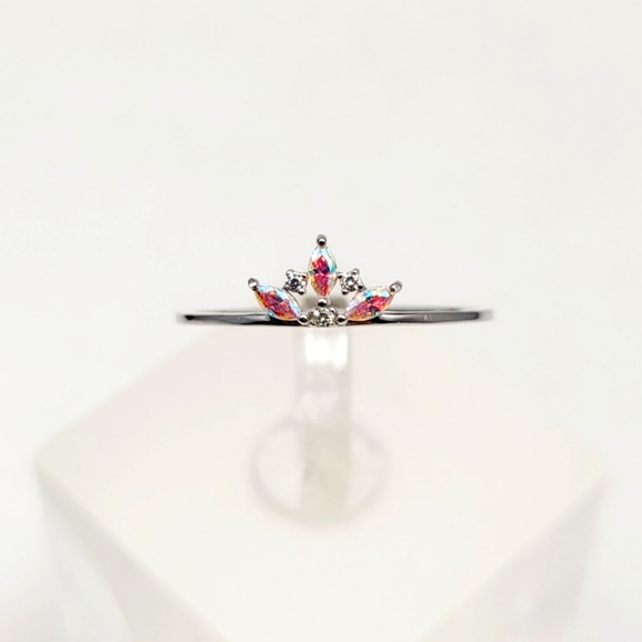 Sterling Silver Aurora Stack Ring - Picture 2 of 16